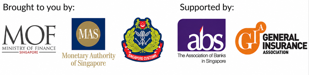 eGuarantee@Gov is brough to you by MOF, MAS, Customs, and supported by ABS and General Insurance Association
